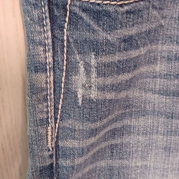 Miss Me Jeans, Size 29, Mid-Rise, Bootcut, 34W x 27L, Bedazzled - Picture 3 of 9